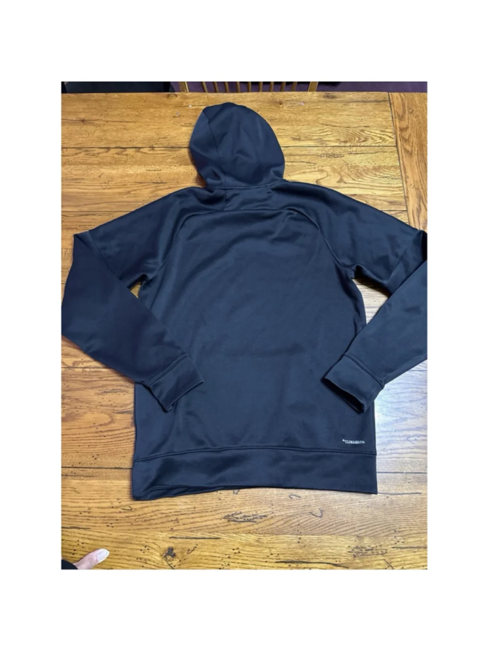 Adidas Hoodie Men’s Sz Small Black Sweatshirt Pockets Gray Adidas Small P52
